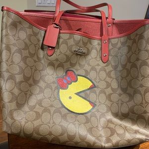 Limited Edition Miss PacMan reversible tote